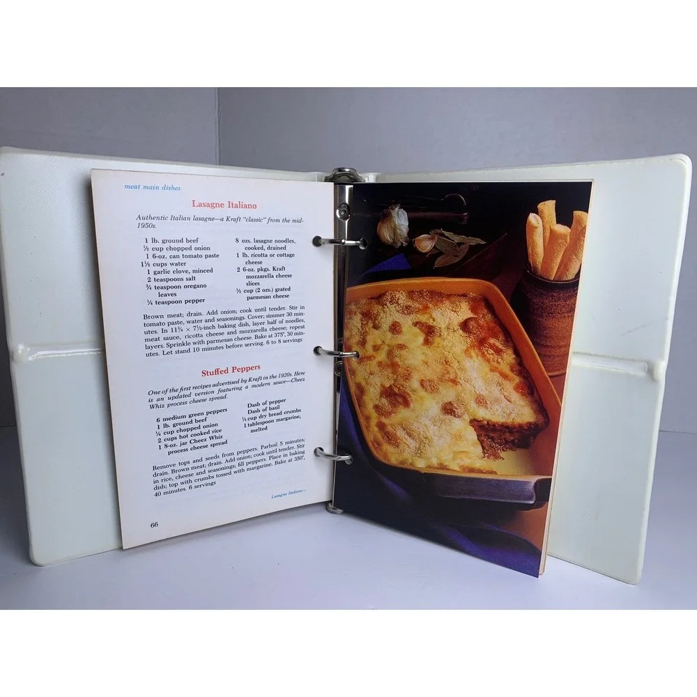 Vintage‎ 1978 The Kraft Cookbook 75 Years of Good Food Ideas 3-Ring Binder Retro